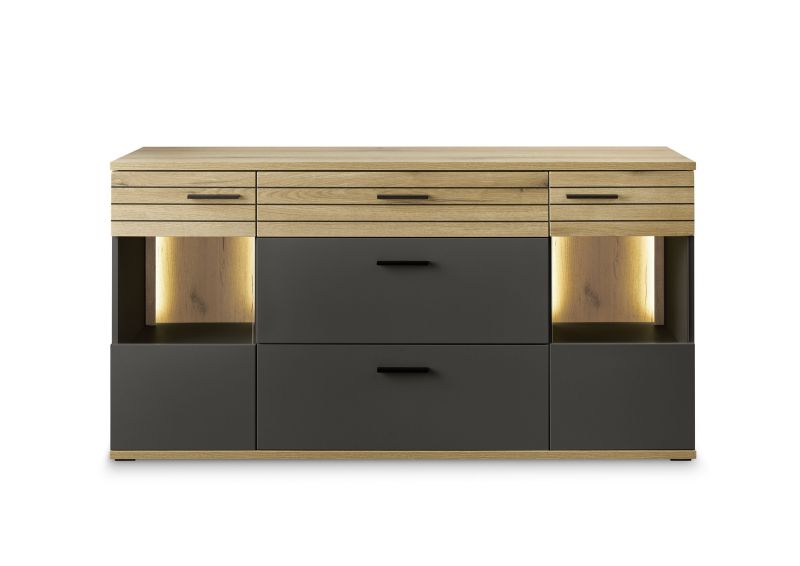 set one by Musterring Sideboard Quincy Anthrazit grau |