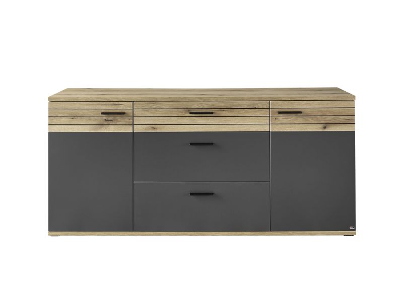 set one by Musterring Sideboard Quincy Anthrazit grau |